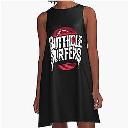 Butthole Surfers Oversized A-Line Dress