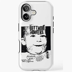 Iconic Butthole Surfers Concert Flyer 80s Punk Rock Art Oversized iPhone Tough Case