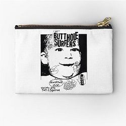 Butthole Surfers Concert Flyer 80s Punk Rock Art Oversized Zipper Pouch