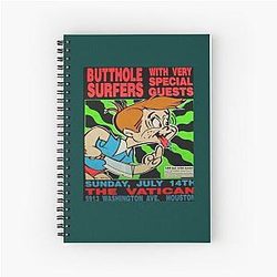 Butthole Surfers at the Vatican Houston Spiral Notebook