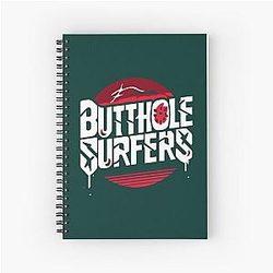 Butthole Surfers Oversized Spiral Notebook
