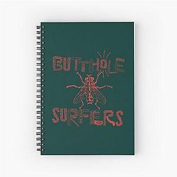 Butthole Surfers Fly Red Spiral Notebook