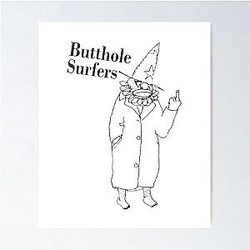 Butthole Surfers Clown Rock Poster