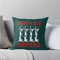 Butthole Surfers Throw Pillow