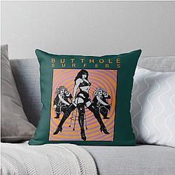 Butthole Surfers Throw Pillow