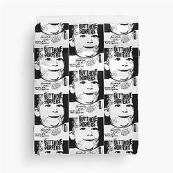Iconic Butthole Surfers Concert Flyer 80s Punk Rock Art Oversized Duvet Cover
