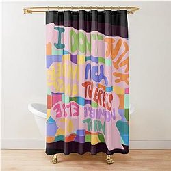 Telescope Cinema Cage the Elephant Lyric Poster Shower Curtain