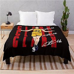 Caitlin Clark Basketball Graphical Throw Blanket
