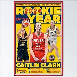 Caitlin Clark ROTY the star of 2024 Poster
