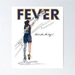 Caitlin Clark from the logo Poster