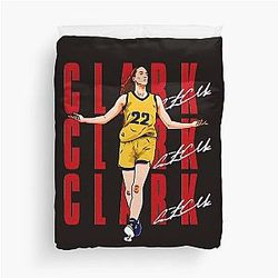 Caitlin Clark Basketball Duvet Cover
