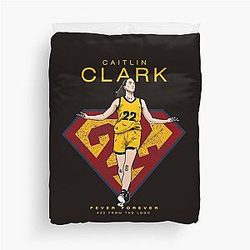Caitlin Clark Indiana Fever Basketball Duvet Cover