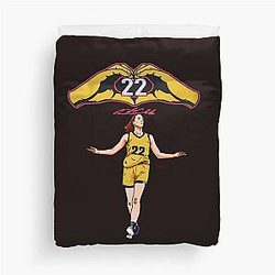 Caitlin Clark Heart 22 - Indiana Basketball Duvet Cover