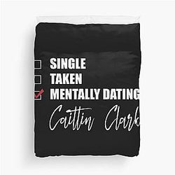 Mentally Dating Caitlin Clark Duvet Cover