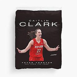 Caitlin Clark Indiana logo Duvet Cover