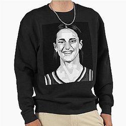 Caitlin Clark Grayscale Pullover Sweatshirt