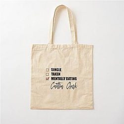 Mentally Dating Caitlin Clark Cotton Tote Bag