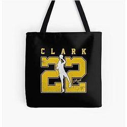 Caitlin Clark 22 Indiana Jersey Tote Bag Shoot Like a Girl Women's Basketball All Over Print