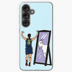 Caitlin Clark Mirror GOAT Indiana Samsung Galaxy Soft Case