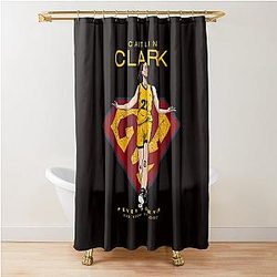 Caitlin Clark Indiana Fever Basketball Shower Curtain