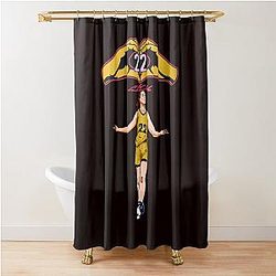 Caitlin Clark Heart 22 Indiana Basketball Shower Curtain