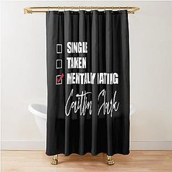 Mentally Dating Caitlin Clark Shower Curtain