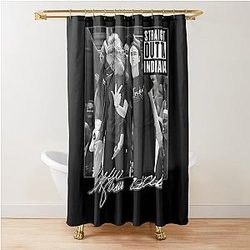 Caitlin Clark and Sophie Cunningham Straight Out of Indiana Fever Shower Curtain