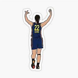 Caitlin Clark Embracing The Crowd (Indiana) Sticker