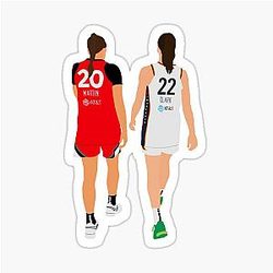 Kate Martin and Caitlin Clark sticker