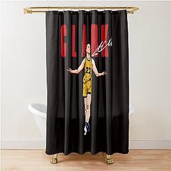 Caitlin Clark 22 Basketball Shower Curtain