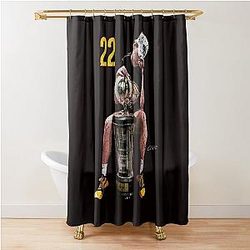 Caitlin Clark MVP Trophy Shower Curtain