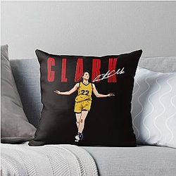 Caitlin Clark Basketball Throw Pillow