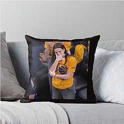 Caitlin Clark 22 Basketball Throw Pillow