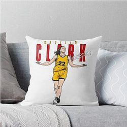 Caitlin Clark 22 Throw Pillow