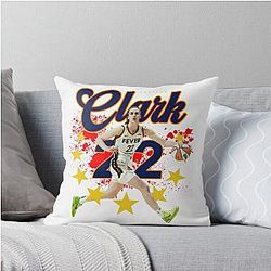 Caitlin Clark 22 Throw Pillow