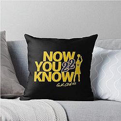 Caitlin Clark 22 youth jersey, Now you know Throw Pillow