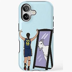 Caitlin Clark Mirror GOAT iPhone Tough Case