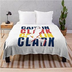 Caitlin Clark Indiana Fever WNBA Throw Blanket