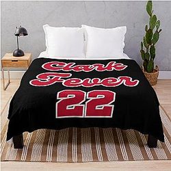 Caitlin Clark Indiana Fever 22 Iowa throw blanket