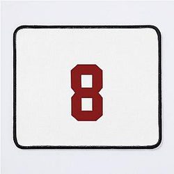 Cale Makar Jersey Sticker Burgundy Mouse Pad