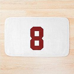 Cale Makar Jersey Sticker Burgundy Bath Mat