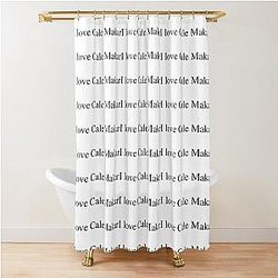 I love Cale Makar Shower Curtain