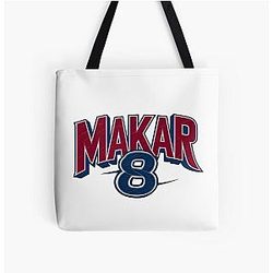 Cale Makar 8 Avalanche Stickers and T-shirts. All Over Print Tote Bag