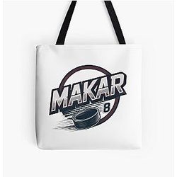 Cale Makar 8 Avalanche Stickers and T-shirts All Over Print Tote Bag