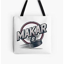 Cale Makar Avalanche Stickers T-shirts All Over Print Tote Bag