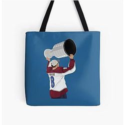 Cale Makar 8 All Over Tote Bag