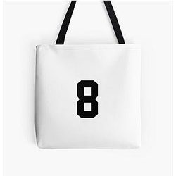 Cale Makar Jersey Sticker Brown All Over Print Tote Bag
