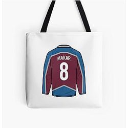 Cale Makar Colorado jersey tote bag