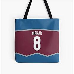Colorado Avalanche Cale Makar Home Jersey Tote Bag