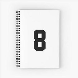 Cale Makar Jersey Sticker Black Spiral Notebook